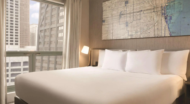 Двухместный люкс c 1 комнатой Hilton Chicago Magnificent Mile Suites