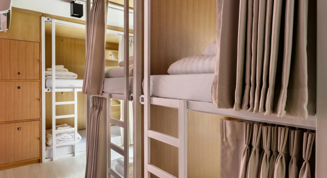 Кровать в общем номере (женский номер) Travelier Hostel