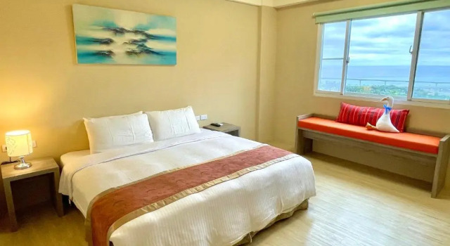 Standaard Tweepersoonskamer uitzicht op zee Beauty Garden Hotel Taitung