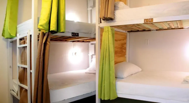 Кровать в общем номере Cacao Hostel Santa Marta