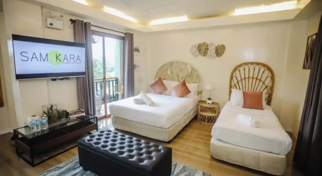 Номер Standard с балконом и с красивым видом из окна Samkara Restaurant and Garden Resort