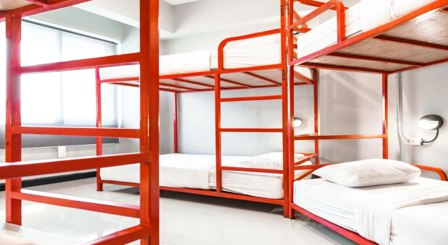 Кровать в общем номере So hostel Chiang Mai
