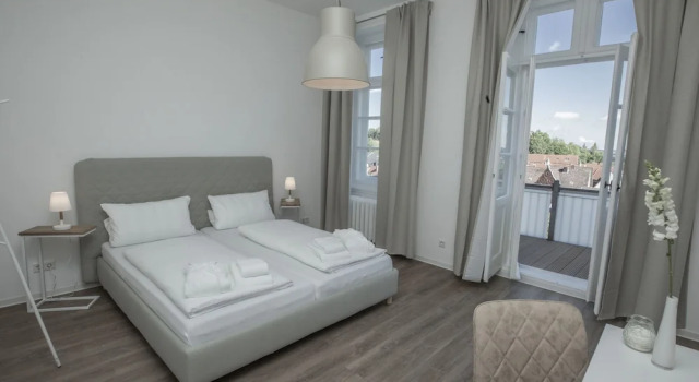 Двухместный номер Standard с балконом и с видом на гавань Zimmer FREI Boardinghouse