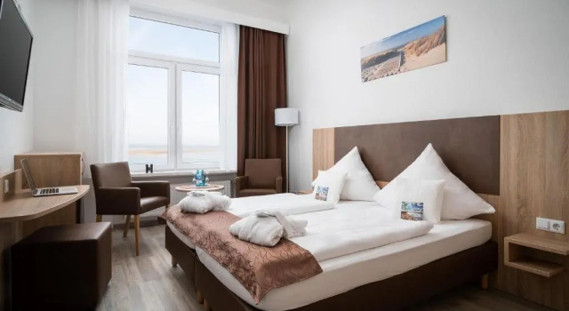 Двухместный номер Standard с видом на море Nordsee Hotel Borkum