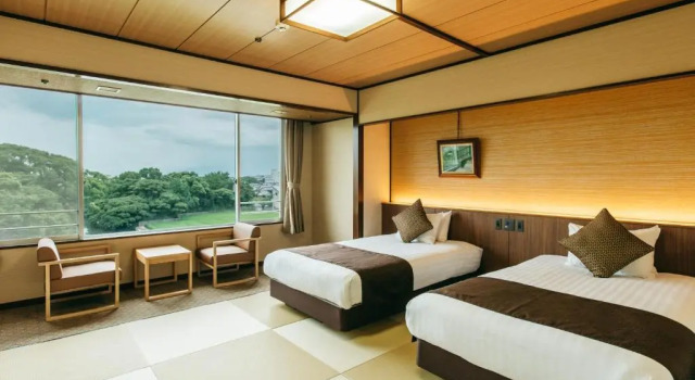 Четырёхместный номер Standard KAMENOI HOTEL Yanagawa