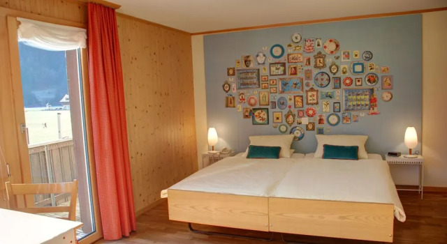 Двухместный номер Standard с видом на горы Hotel Garni Hostatt