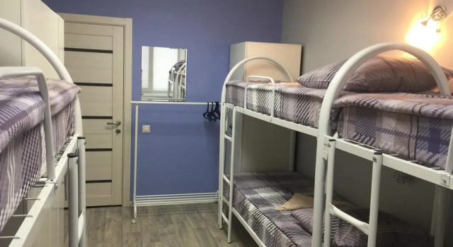Кровать в общем номере Hostel Apres ski