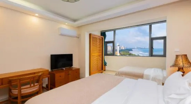Люкс Дуплекс с 2 комнатами с видом на море Highlights Holiday Seaview Apartment (Qionghai Boao Aaron Meeting Site)