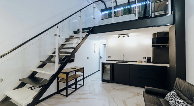 Семейные апартаменты с балконом и с видом на океан HOSTAL LUXURY NIT I DIA