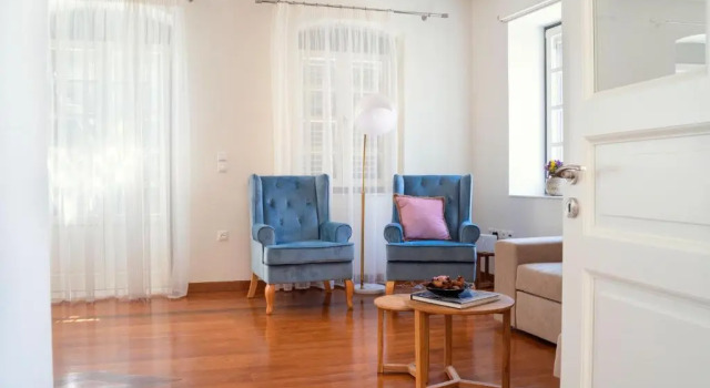Naias Aegina, Sea-front apartment 95 sqm, Rezervovat Apartmán Hotely v Saronic Islands s parkováním, Parkování