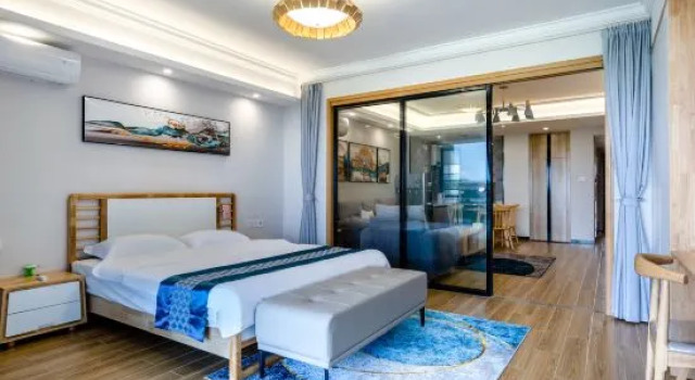 Люкс Deluxe Beihai shanruoju seascape holiday apartment