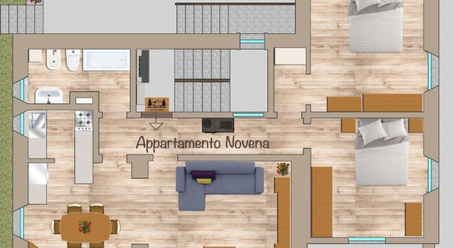 Апартаменты с балконом и с видом на горы Chalet Cuore delle Alpi