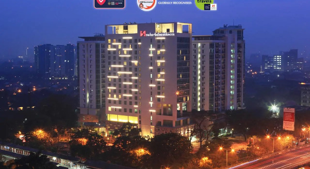 Кровать в общем номере Swiss-Belresidences Kalibata