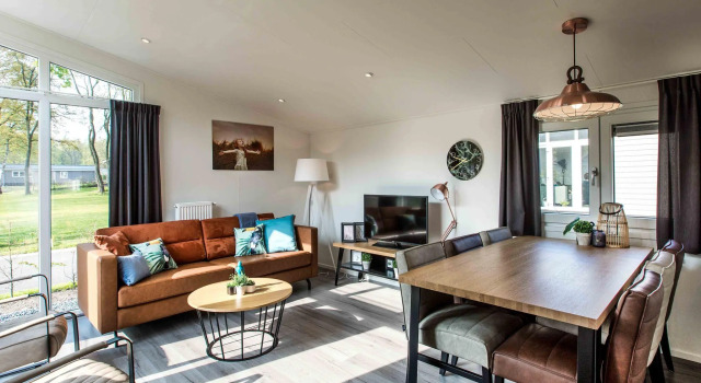 Modern chalet with a dishwasher, located in Park De Veluwe