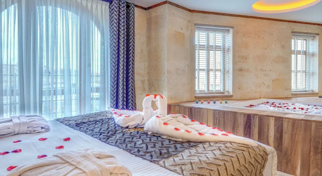 Четырёхместный семейный номер Standard с видом на сад Unique Cappadocia Palace