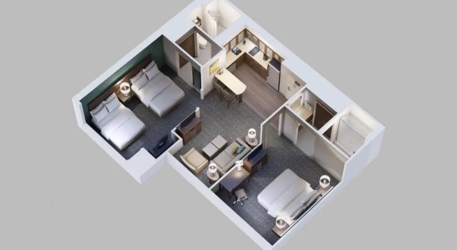 Люкс с 2 комнатами Staybridge Suites London by IHG