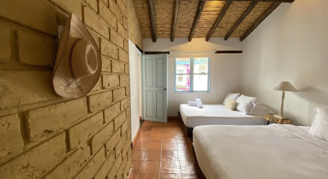 Четырёхместный семейный номер Standard Hotel Casa Boutique Villa de Leyva