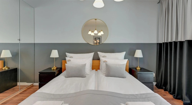 Двухместные апартаменты Deluxe Aura Island Riverside by Downtown Apartments