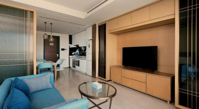 Апартаменты с 2 комнатами с видом на сад Albion Residence Haitang Bay Sanya