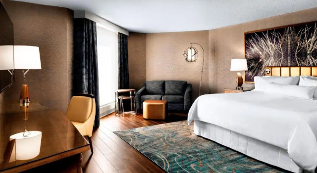 Двухместный номер Deluxe с красивым видом из окна The Westin Toronto Airport