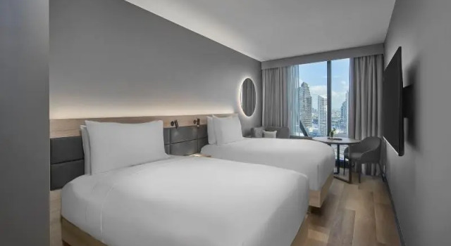 Четырёхместный номер Superior с красивым видом из окна AC Hotel by Marriott Melbourne Southbank