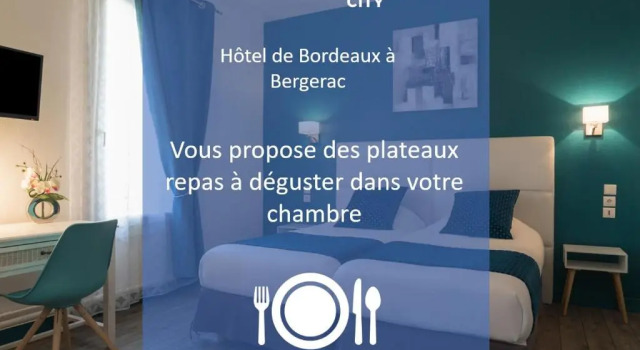 Двухместный номер Comfort The Originals City, Hôtel de Bordeaux, Bergerac centre