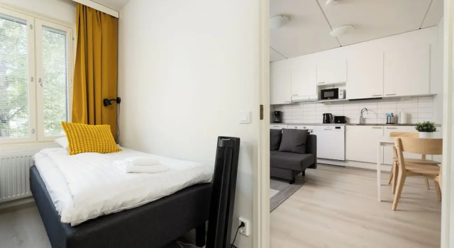 Апартаменты Standard c 1 комнатой с балконом Hiisi Homes Riihimäki