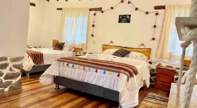 Четырёхместный номер Deluxe Hotel Highgarden Ollantaytambo