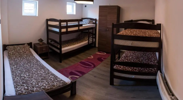 Кровать в общем номере Guest House Vila Salute