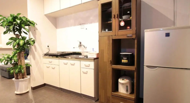 Кровать в общем номере Mezame Hostel