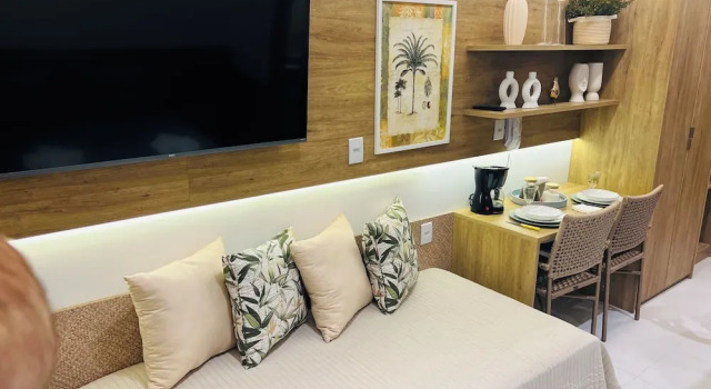 Makia Slin Muro Alto - Flat Térreo Garden, Rezervasyon Tatil Evi Pernambuco kır evleri, Küçük Ev