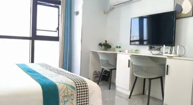 Семейный люкс с 2 комнатами Chongqing Jirui Light Luxury Apartment (Shangwan Road Subway Station Creative Park)