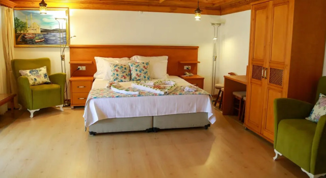 Двухместный семейный номер Standard с балконом Yali Capkini Akyaka Boutique Hotel