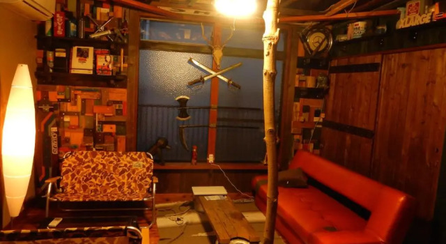 Кровать в общем номере Hostel Omori Souko