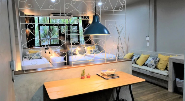 Кровать в общем номере Cloudy Hostel