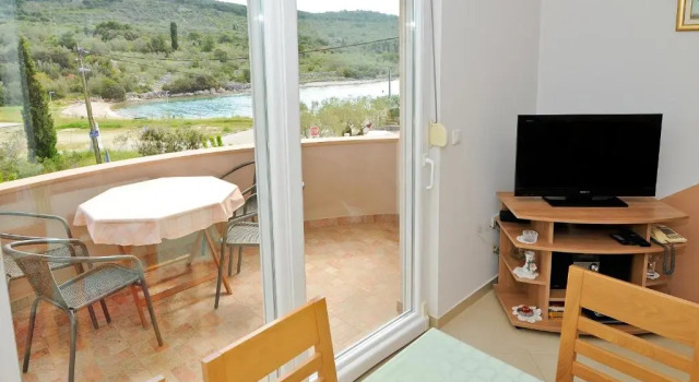 Апартаменты с 2 комнатами с балконом и с видом на море Apartments Vidov by the beach