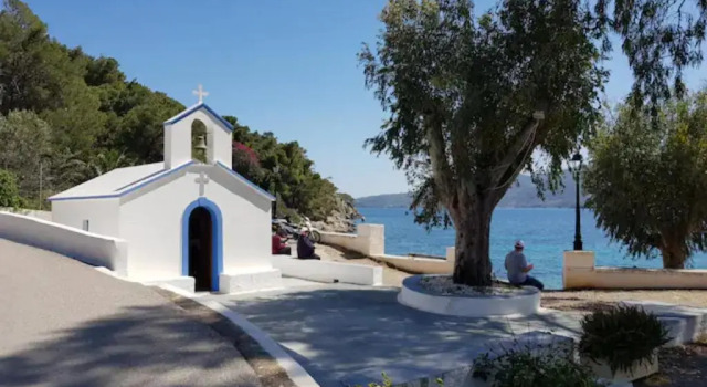 Коттедж Rigos House at Askeli beach, Poros island