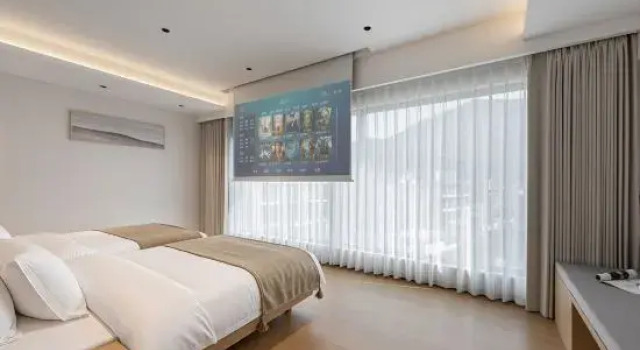 Кровать в общем номере Lakeside Residence（ Grassland in Anji）
