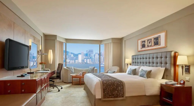 Двухместный номер Deluxe с видом на гавань Kowloon Shangri-La, Hong Kong