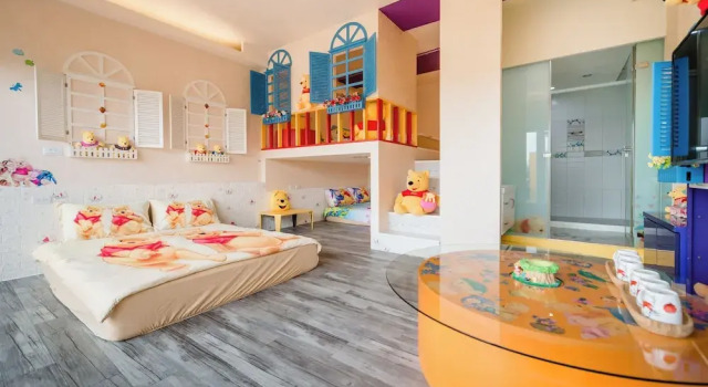 Семейный номер Standard с балконом и с видом на море Happiness Pink B&B