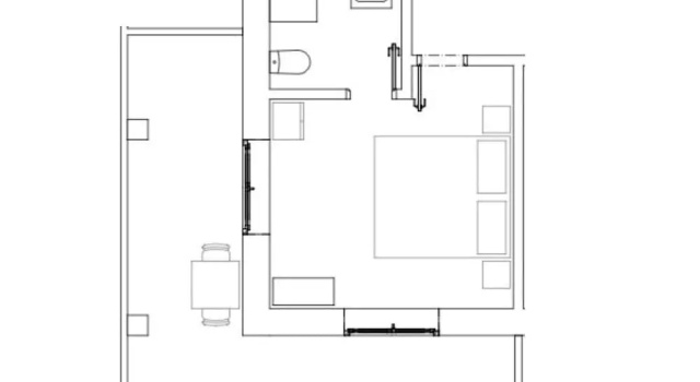 Двухместный номер Standard c 1 комнатой с балконом Azen Cool House