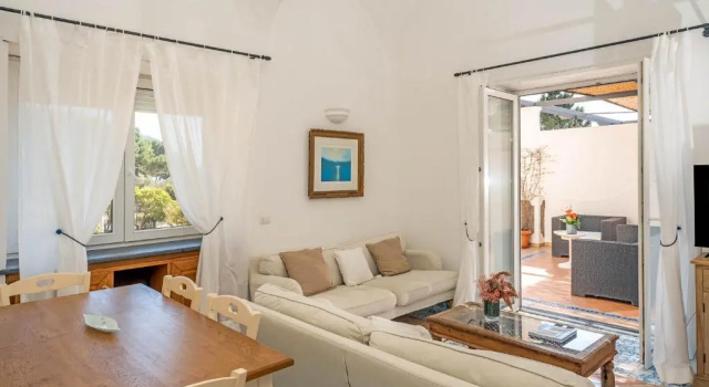 Апартаменты с 2 комнатами с видом на сад Oliveto Capri apartments