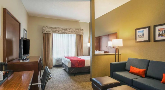 Двухместный люкс c 1 комнатой Comfort Suites Grayslake near Libertyville North