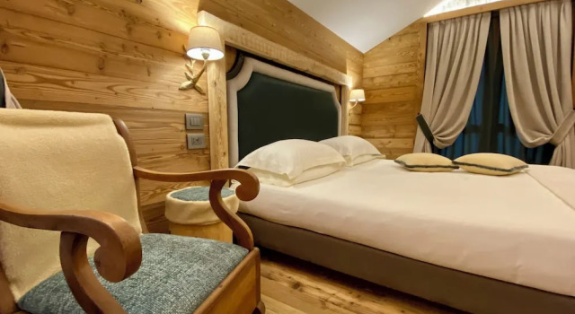 Четырёхместный номер Standard с видом на горы Gran Baita Hotel & Wellness