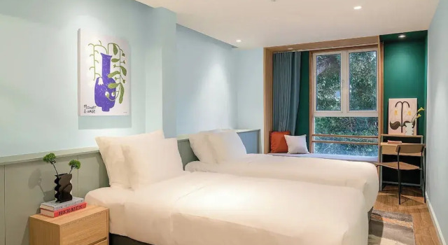 Двухместный номер Deluxe с видом на город M Village Hotel Hồ Gươm, a brand of Modern Village Lifestyle