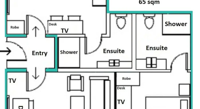 Апартаменты Superior с 2 комнатами Botanic City Apartments