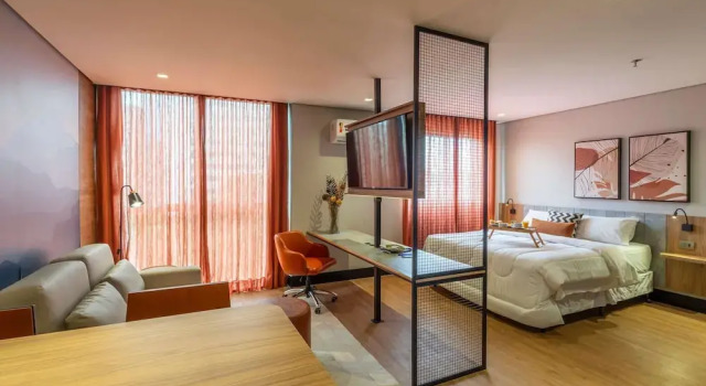 Двухместный номер Deluxe Manhattan Porto Alegre by Mercure - 5 minutos do Hospital Moinhos de Vento