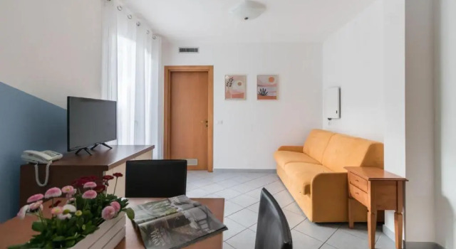 Апартаменты с 2 комнатами с частичным видом на море Residence Il Poggio