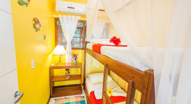 Апартаменты Standard с 2 комнатами с балконом и с красивым видом из окна Residence Pé na Areia