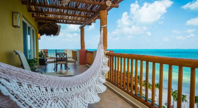Люкс с 3 комнатами oceanfront Villa Del Palmar Cancun Luxury Beach Resort Spa